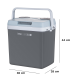 Teesa tourist fridge with heating function 25L