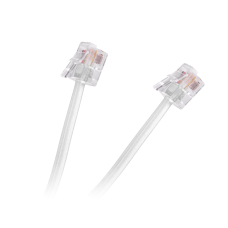 Telephone cable Tue-Tue white 7.0m