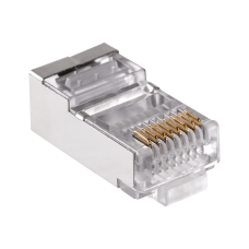 Phone plug, RJ45 8P 8C(wire) pass-through CAT.6E shielded