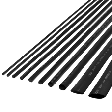 Heat shrink tubing 10 mm-1 m black Rebel