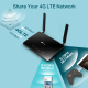TP-LINK Dviejų juostų 4G LTE belaidis maršrutizatorius AC1200 TL-Archer MR400