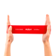 TPE exercise band set - Mini Band L, 2.3-18.2 kg, 5 bands, colorful, REBEL ACTIVE
