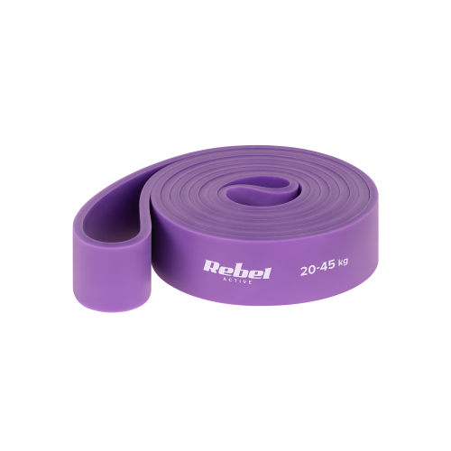 TPE exercise band - Power Band PT-4, purple 20-45 kg REBEL ACTIVE TPE exercise band - Power Band PT-4, purple 20-45 kg REBEL ACTIVE