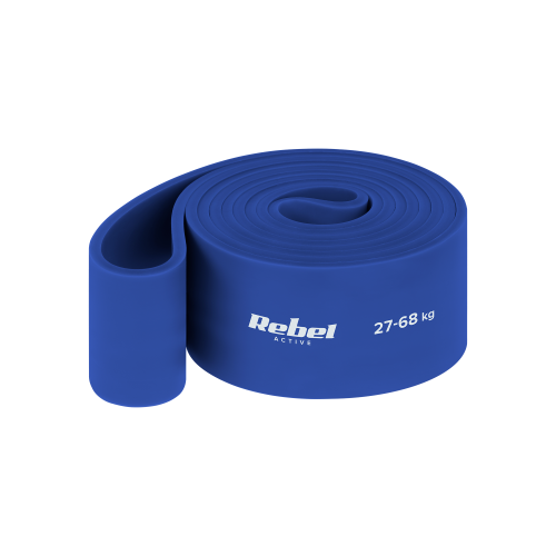 TPE exercise band - Power Band PT-6, blue 27-68 kg REBEL ACTIVE TPE exercise band - Power Band PT-6, blue 27-68 kg REBEL ACTIVE