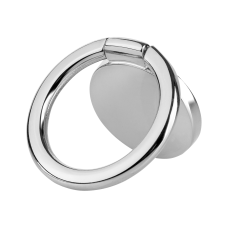 Universal ring-type phone holder, silver