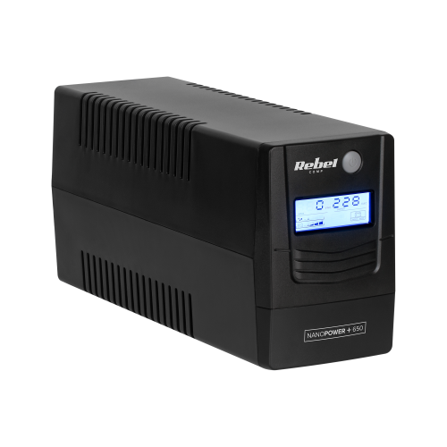 UPS REBEL computer emergency power supply model Nanopower Plus 650 (offline, 650VA / 360W, 230 V, 50Hz, LCD, USB, RJ45) UPS REBEL computer emergency power supply model Nanopower Plus 650 (offline, 650VA / 360W, 230 V, 50Hz, LCD, USB, RJ45)