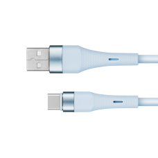USB - USB Type C cable 1 m silicone blue Kruger&Matz Basic