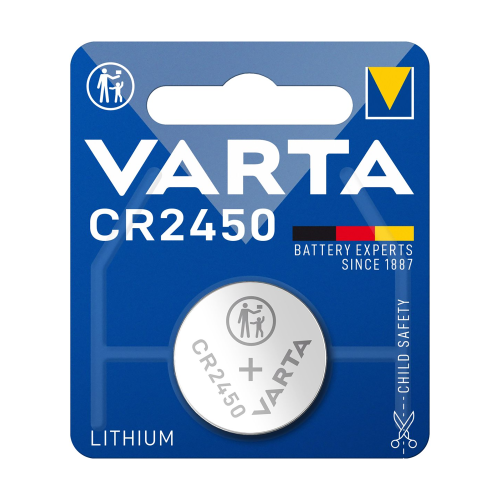 VARTA CR2450 battery 1pc/blister. VARTA CR2450 battery 1pc/blister.