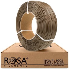 3D plastikas PET-G 1.75mm 1kg refill pakuotė Rosa3D - Pearl gold