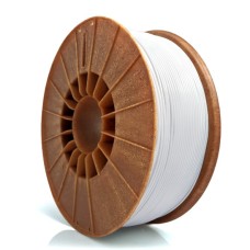 3D plastikas PET-G 1.75mm 1kg Rosa3D - White