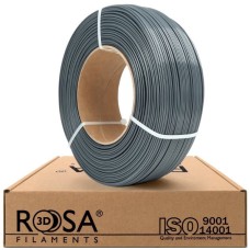 3D plastic PET-G 1.75mm 1kg refill pack Rosa3D - Gray