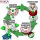 3D plastic PET-G red transparent 1.75mm 1kg refill pack Rosa3D