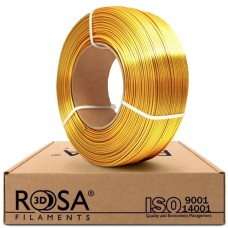 3D plastikas PLA 1.75mm 1kg refill pakuotė Rosa3D - Silk Gold