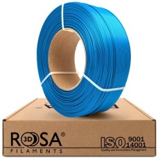 3D plastikas PLA (capri blue satin) 1.75mm 1kg refill pakuotė Rosa3D - Blue