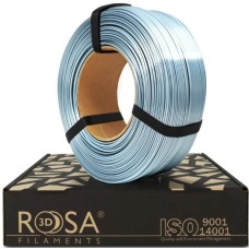 3D plastic PLA silver shiny (silk Silver) 1.75mm 1kg refill pack Rosa3D