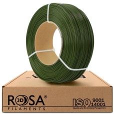 3D plastikas PLA 1.75mm 1kg refill pakuotė Rosa3D - Army green