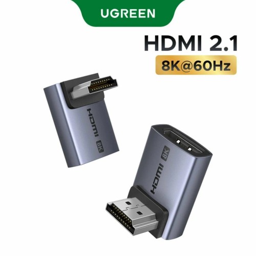 Adapteriai HDMI lizdas - HDMI kištukas kampinis 90° ir 270° HDMI 2.1 8K@60Hz 48GBps HD189 UGREEN Adapteriai HDMI lizdas - HDMI kištukas kampinis 90° ir 270° HDMI 2.1 8K@60Hz 48GBps HD189 UGREEN
