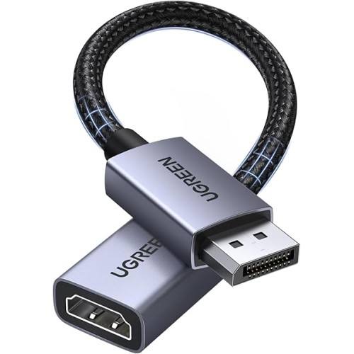 Adapteris DisplayPort kištukas HDMI lizdas 4K@30Hz 0.2m DP133 UGREEN Adapteris DisplayPort kištukas HDMI lizdas 4K@30Hz 0.2m DP133 UGREEN