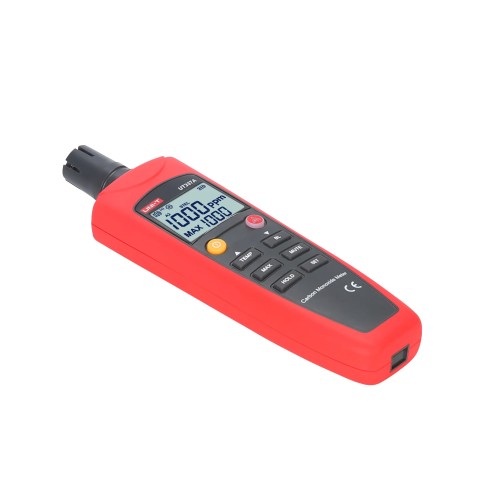 Anglies monoksido matuoklis, 0~1000ppm; T matavimas UNI-T Anglies monoksido matuoklis, 0~1000ppm; T matavimas UNI-T