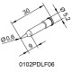 Soldering tip ERSADUR, 0.6mm/0.024in, ERSA