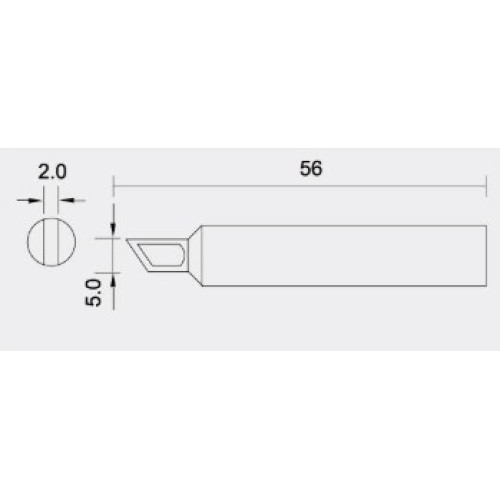 Tip knife 5.0mm for SI-131B/SI-253B/SI-139NB soldering iron, Pro'sKit Tip knife 5.0mm for SI-131B/SI-253B/SI-139NB soldering iron, Pro'sKit
