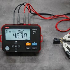 High-precision digital microohmmeter, 0.001mΩ~300.0kΩ; 1mΩ, Type C, IP54, DC 3.7V 3200mAh Li, 500 measurements memory, UNI-T