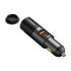 Automobilinis įkroviklis 12-24V 120W USB + USB-C su lizdu cigarečių pridegėjui, pilkas