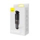 Automobilinis įkroviklis 12-24V 120W USB + USB-C su lizdu cigarečių pridegėjui, pilkas