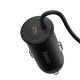 Car Charger 12-24V 25W USB-C with Magnetic Wireless Charging 15W Mount, Black