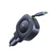 Car charger 12-24V 45W USB-C PD with retractable 0.8m USB-C cable PrimeTrip VR2, black Car charger 12-24V 45W USB-C PD with retractable 0.8m USB-C cable PrimeTrip VR2, black