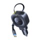 Car charger 12-24V 45W USB-C PD with retractable 0.8m USB-C cable PrimeTrip VR2, black Car charger 12-24V 45W USB-C PD with retractable 0.8m USB-C cable PrimeTrip VR2, black