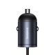 Car charger Tiny Star 30W 12-24V USB-C PD3.0 with integrated USB-C cable 30W 1.4m, black