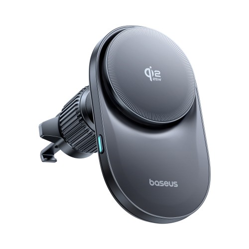 Automobilinis magnetinis laikiklis telefonams su belaidžiu Qi2.2 įkrovimu 25W PrimeTrip VC2 Pro, juodas Automobilinis magnetinis laikiklis telefonams su belaidžiu Qi2.2 įkrovimu 25W PrimeTrip VC2 Pro, juodas