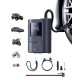 Automobilinis mini kompresorius, max 150 PSI belaidis (su akumuliatoriumi) VA1 GoTrip Dark Gray 2500mAh 11.1V 27.75Wh, Baseus Automobilinis mini kompresorius, max 150 PSI belaidis (su akumuliatoriumi) VA1 GoTrip Dark Gray 2500mAh 11.1V 27.75Wh, Baseus