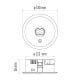 Emergency downlight 230V 3W 240lm 3h IP20 recessed, EMOS