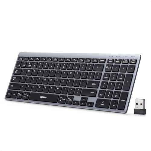 Belaidė kompiuterio klaviatūra 2.4GHz / Bluetooth 5.4 įkraunama USB-C Belaidė kompiuterio klaviatūra 2.4GHz / Bluetooth 5.4 įkraunama USB-C