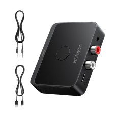 Belaidis Bluetooth 6.0 LDAC garso imtuvas su 3.5mm (AUX), 2xRCA išėjimu