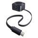 Wireless magnetic Qi2 charger PicoGo 15W with retractable 67W USB-C cable, black