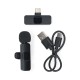 Wireless Rechargeable USB-C Lavalier Microphone