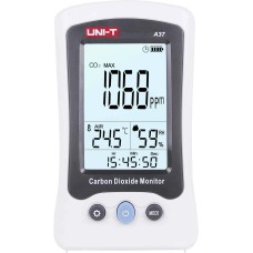 Indoor CO2 meter, 400-5000ppm; humidity 0- 99%, -10 to 50°C, UNI-T