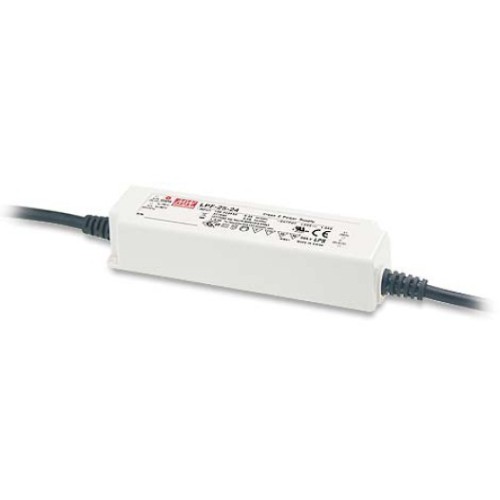 Impulsinis maitinimo šaltinis LED 20V 1.25A, PFC, IP67, MEAN WELL Impulsinis maitinimo šaltinis LED 20V 1.25A, PFC, IP67, MEAN WELL