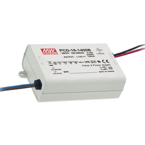 Switching power supply LED 1400mA 8-12V, controlled by TRIAC, PFC, MEAN WELL Switching power supply LED 1400mA 8-12V, controlled by TRIAC, PFC, MEAN WELL