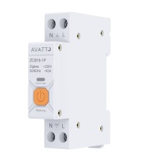 Smart relay for DIN rail 230Vac, 16A, ZigBee TUYA, with energy measurement function