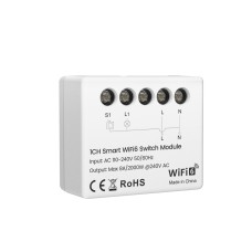 Smart relay Wi-Fi 6, 230Vac, 8A, MINI, with energy measurement, TUYA / Smart Life