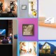 Išmanių namų TUYA valdymo panelė, LCD, Wi-Fi, su ZigBee bridge, montuojama sienoje, juoda