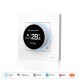 Smart, wall-mounted thermostat for controlling a gas/water boiler, with dial, white, ZigBee, TUYA