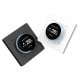 Smart, wall-mounted thermostat for floor heating actuators with dial, dark gray, ZigBee, TUYA
