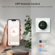 Smart, wall-mounted thermostat for floor heating actuators with dial, Wi-Fi, TUYA