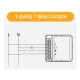 Smart Wi-Fi switch with TRIAC dimmer, works with a regular switch, 230V 150W, TUYA / Smart Life