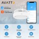 Smart ZigBee wireless indoor smoke sensor with siren 85dB, 1x CR123A 3V, TUYA / Smart Life